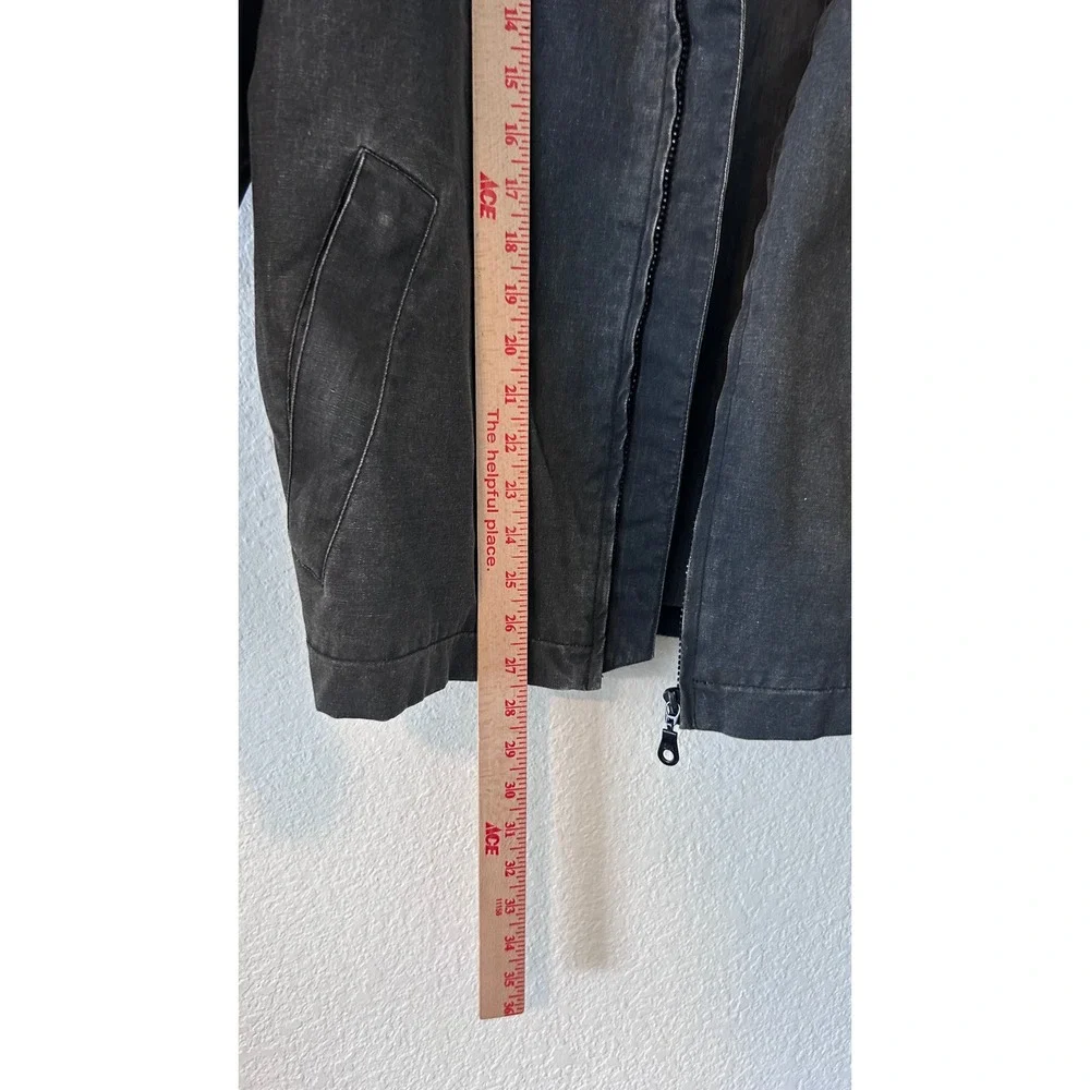 Ducati Meccanica Bologna Motorcycle Jacket Grey Red Stripe Mens XL Vintage Style